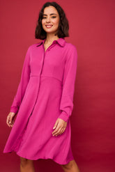 Vestido Corto Rio Fucsia